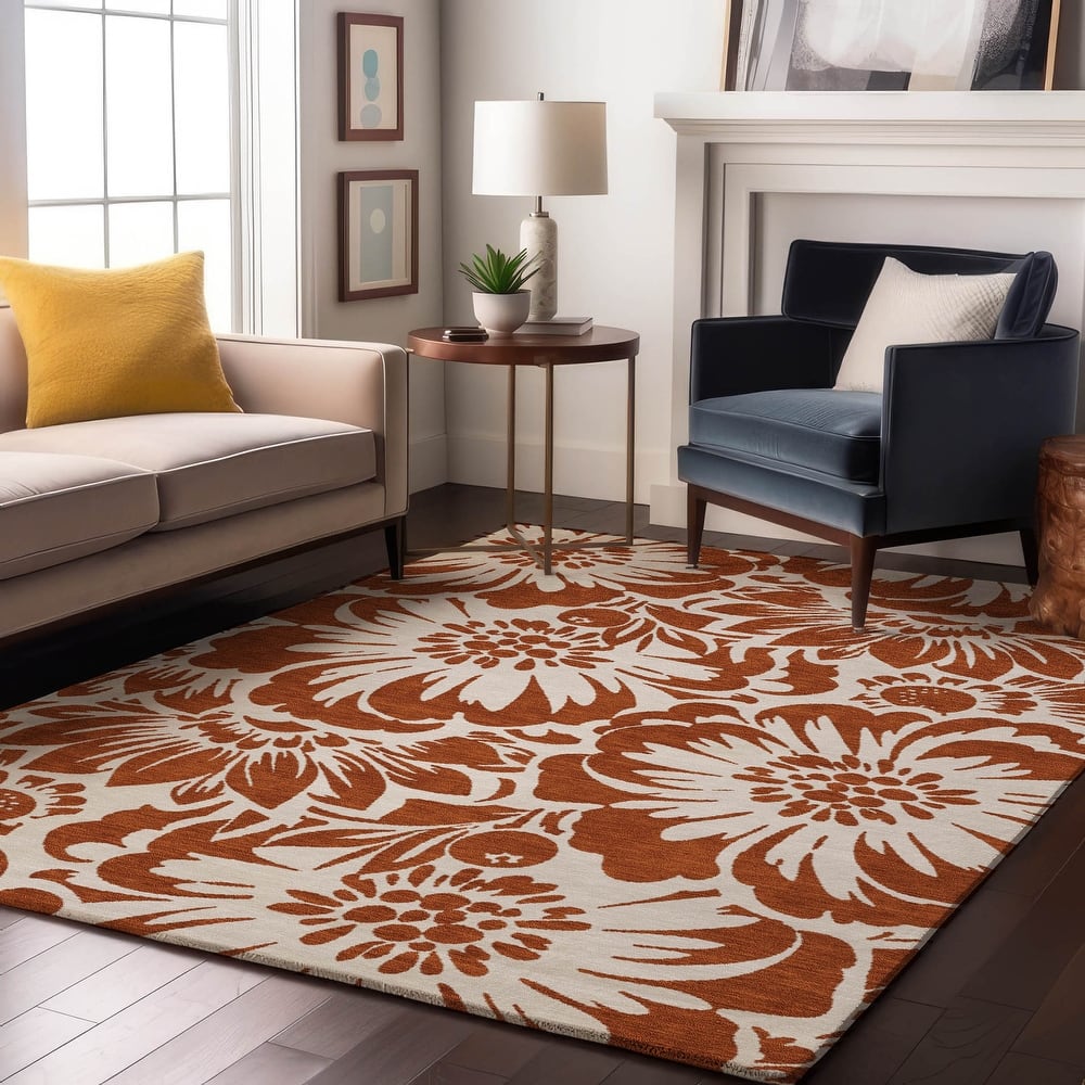 Premium Washable Super Soft Modern Floral Mayfield Rug