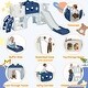 preview thumbnail 37 of 37, 7-in-1 Toddler Slide Set - Spaceship Playset with Slide, Arch Tunnel, Basketball Hoop, and Toy Storage