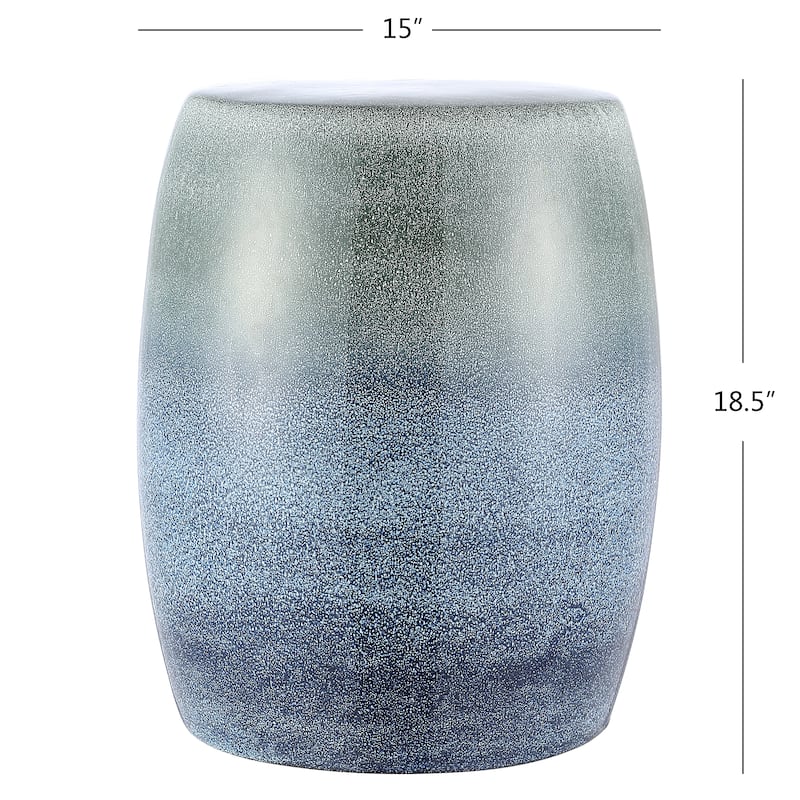 SAFAVIEH Carra Ombre Ceramic Decorative Garden Stool