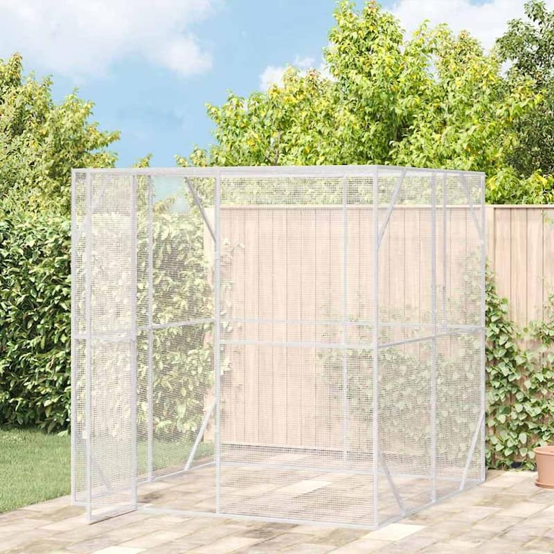 vidaXL Bird Cage Anthracite Galvanized steel
