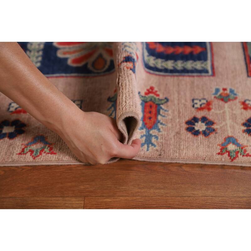 Garden Design Kazak Oriental Traditional Wool Area Rug Hand-knotted - 6'8" x 9'11"