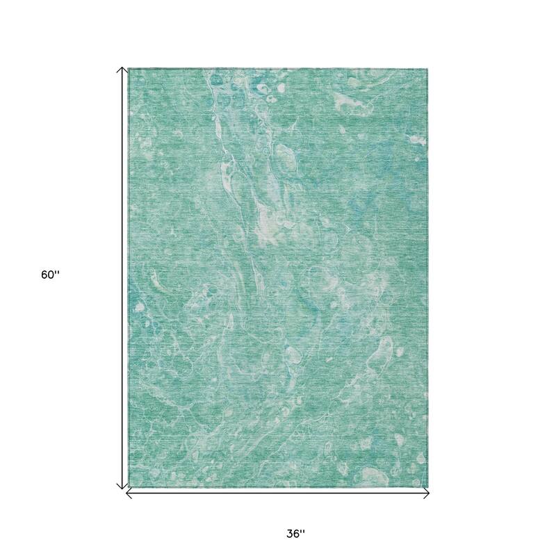 HomeRoots Abstract Transitional Rectangle Outdoor Rug