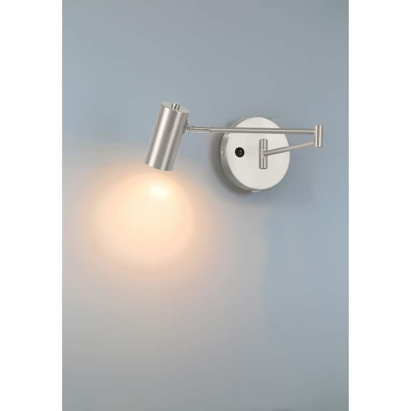 Access Lighting Juhl LED Reading Light - Brushed Steel - Dedicated LED
