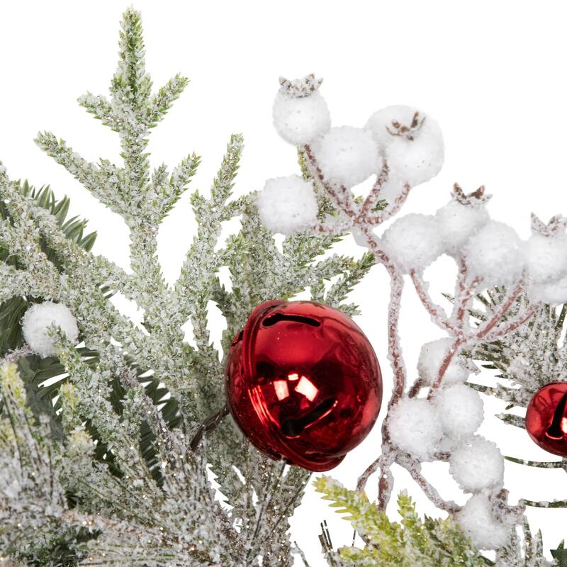 Frosted Pinecones and Berries Artificial Christmas Wreath - 24" - Unlit