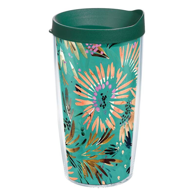 Tervis Kelly Ventura Autumn Garden Made in USA Double Walled Insulated Travel Tumbler, Classic - 16oz