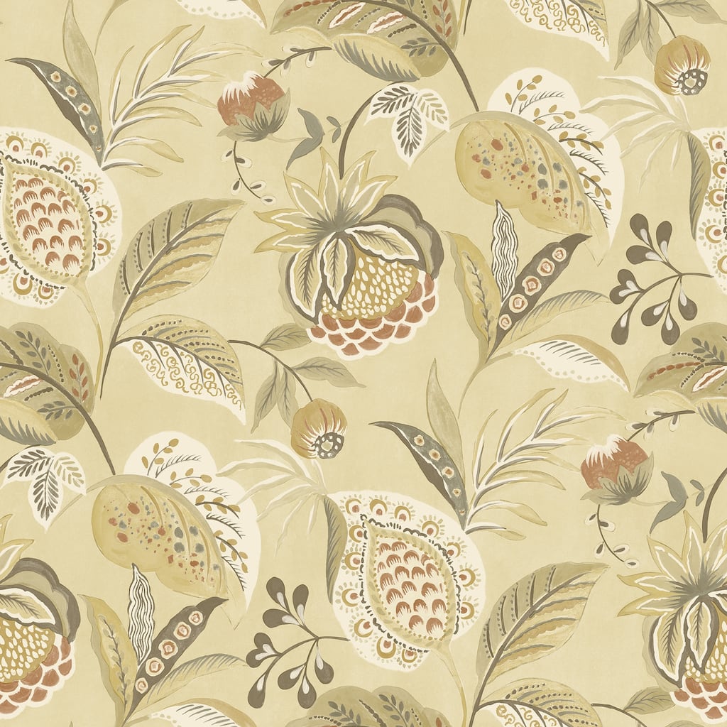 Chesapeake Bohemian Mustard Jacobean Wallpaper