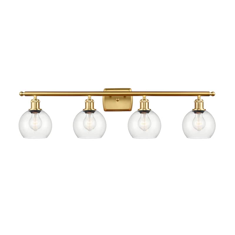Innovations Lighting Athens - 4 Light 36" Bath Vanity Light - 6" Shade
