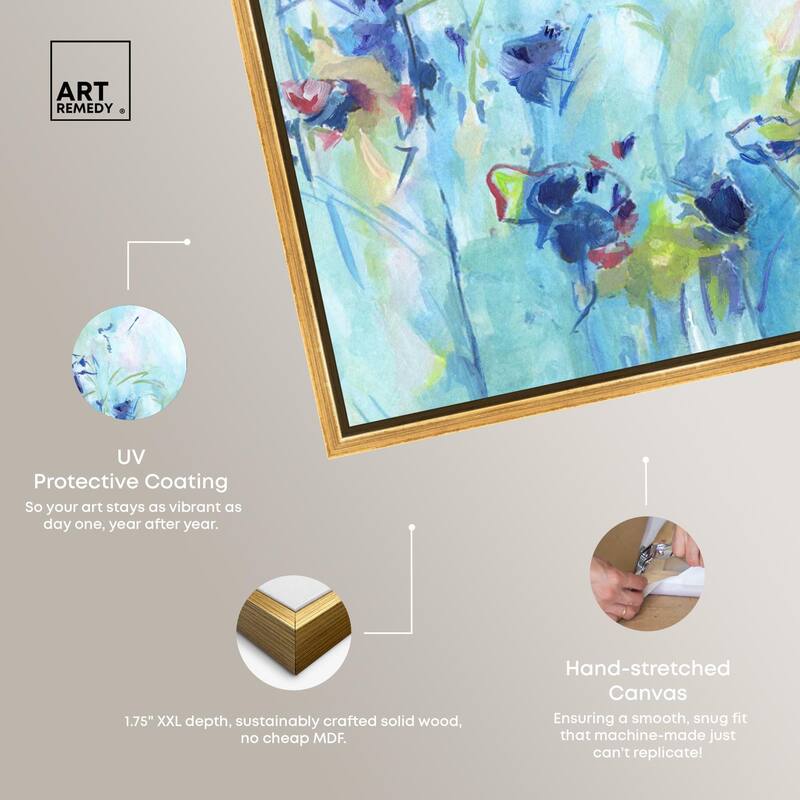 Heavenly Blue I Canvas by Art Remedy