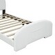 preview thumbnail 16 of 14, Twin Size Upholstered Platform Bed with Bear-Shaped Headboard and Footboard, Storage Pocket Design