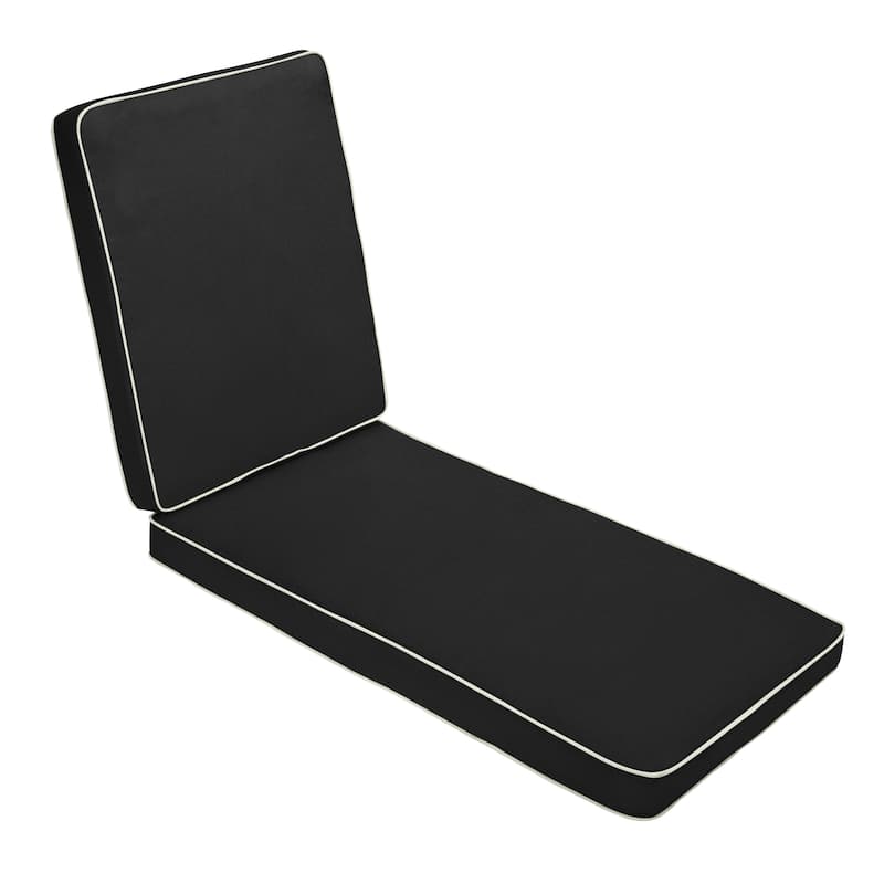 Sunbrella Hinged Chaise Cushion - 24"W x 73"L x 3"H