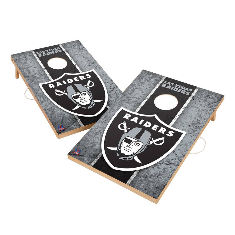 Vintage Las Vegas Raiders NFL 2x4 Tailgate Cornhole Boards