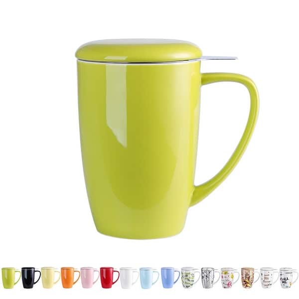 slide 0 of 21, 18 pc. Super Pack, Porcelain Mug with Tea Infuser