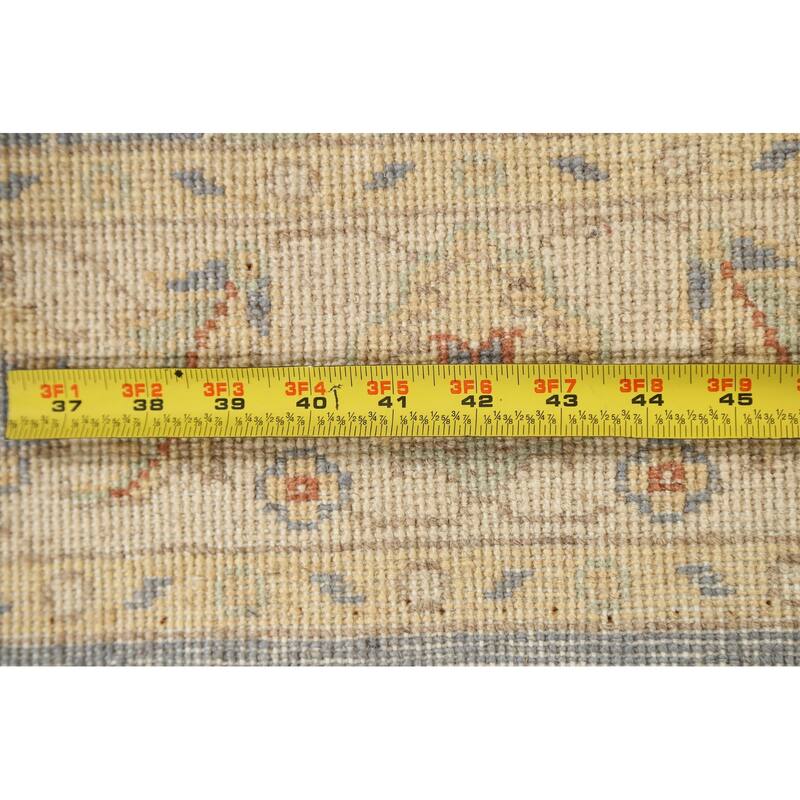 Peshawar Chobi Oriental Vegetable Dye Wool Runner Rug Hand-knotted - 2'10" x 9'9"