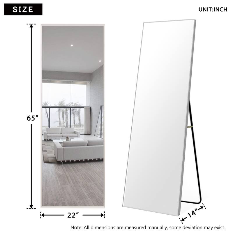 chic Full-Length Mirror Floor Mirror With Standing