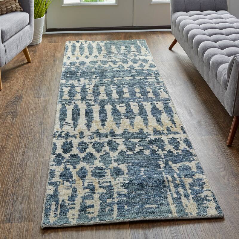 Grand Bazaar Scottsdale Hand Knotted Abstract Transitional Area Rug