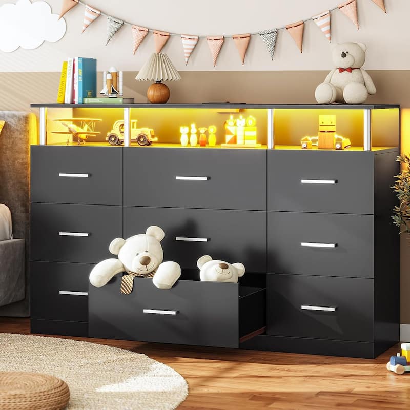 Dresser Bedroom Drawers Dressers Chests of Drawers Charging Station