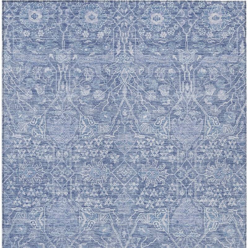 HomeRoots Floral Transitional Rectangle Outdoor Rug