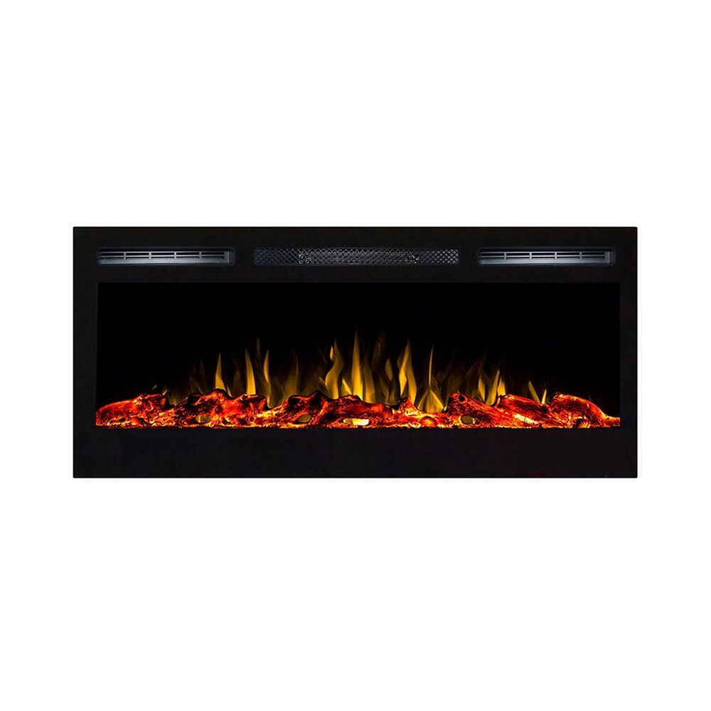 Shop Moda Flame 35 Inch Cynergy Log Built In Wall Mounted Electric