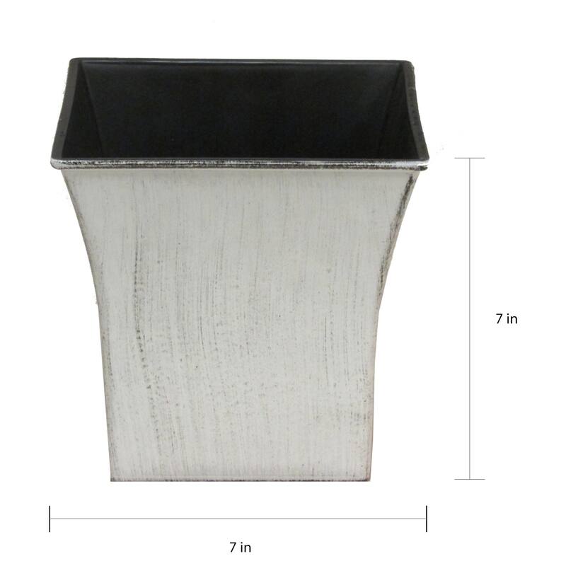 Hand-painted 7-inch Square Pot Planter