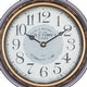 preview thumbnail 4 of 14, White Iron Vintage Wall Clock No Theme (Set of 2) - 10"L, 10"H