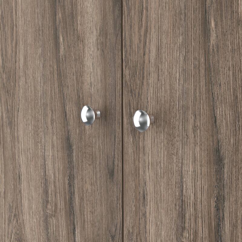 Storage Cabinet Pipestone Double Door And Pearl Finish