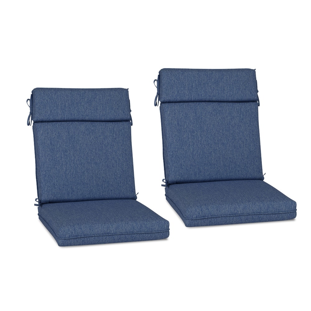 Aoodor Outdoor Seat/Back Chair Cushion, 20" x 37"