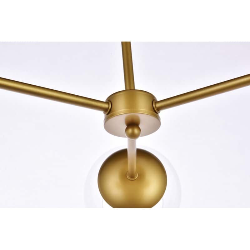 Brooke 26 inch Flush Mount with Clear Shade - N/A