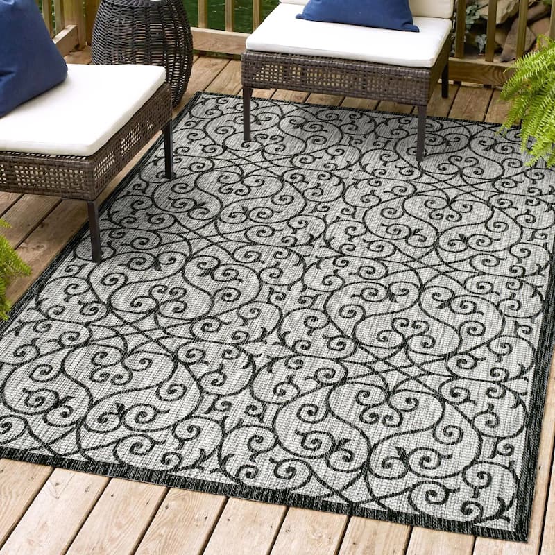 JONATHAN Y Ourika Textured Weave Indoor/Outdoor Area Rug