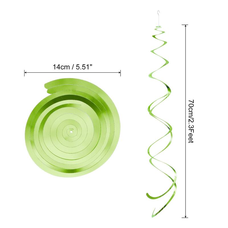 18 Pcs Party Hanging Double Strip with Hang Tag Hook - Light Green