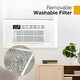 preview thumbnail 7 of 13, Whirlpool 8,000 BTU 115V Window-Mounted Air Conditioner with Supplemental Heat & Remote Control, up to 350 sq. ft.