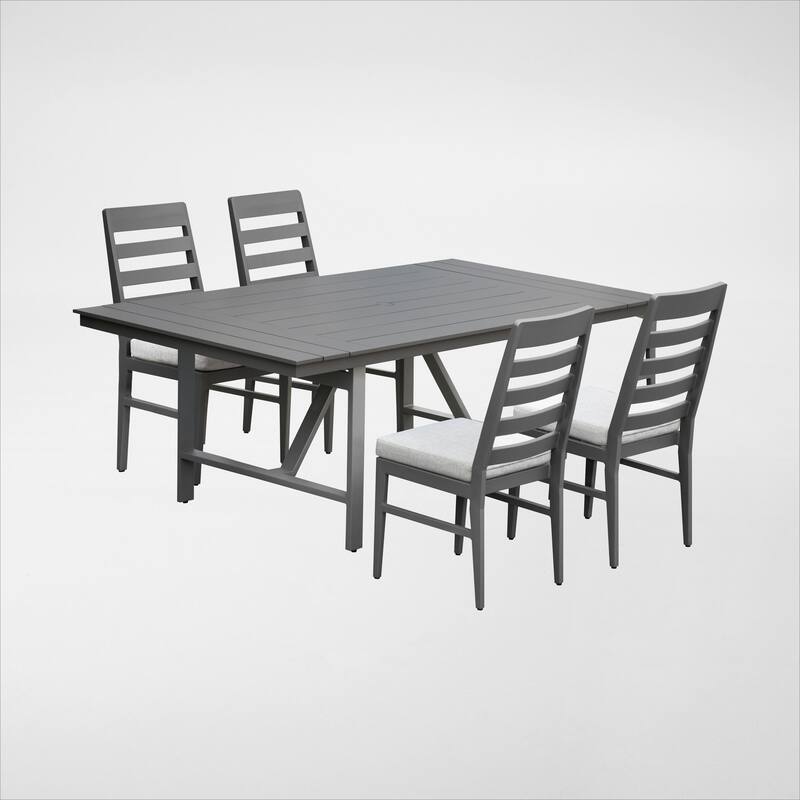 Navarro Outdoor Dining Set - Mocha 5-PC