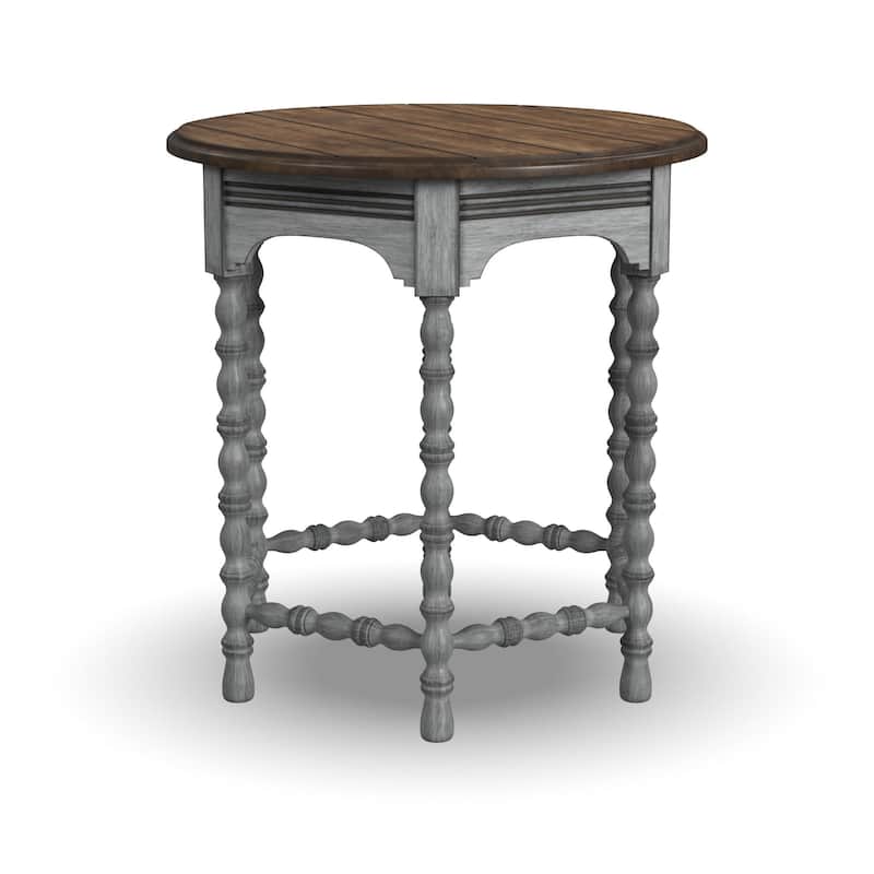 Plymouth Brown Wood Lamp Table by Flexsteel