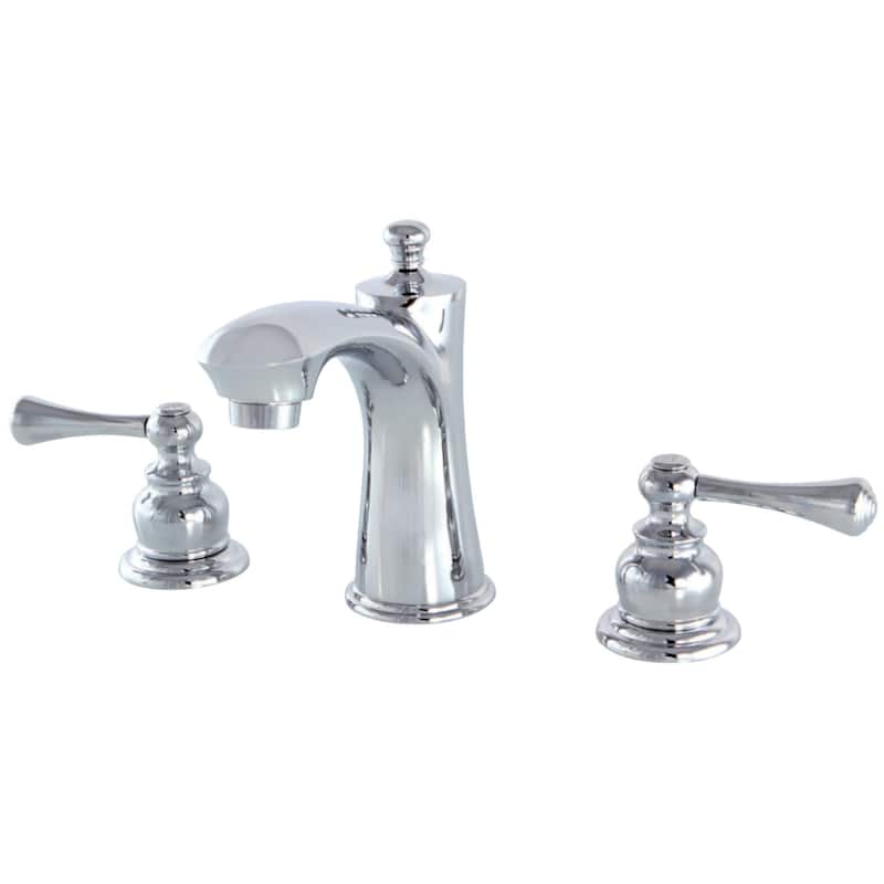 Kingston Brass Vintage 1.2 GPM Widespread Bathroom Faucet with Pop-Up - Polished Chrome