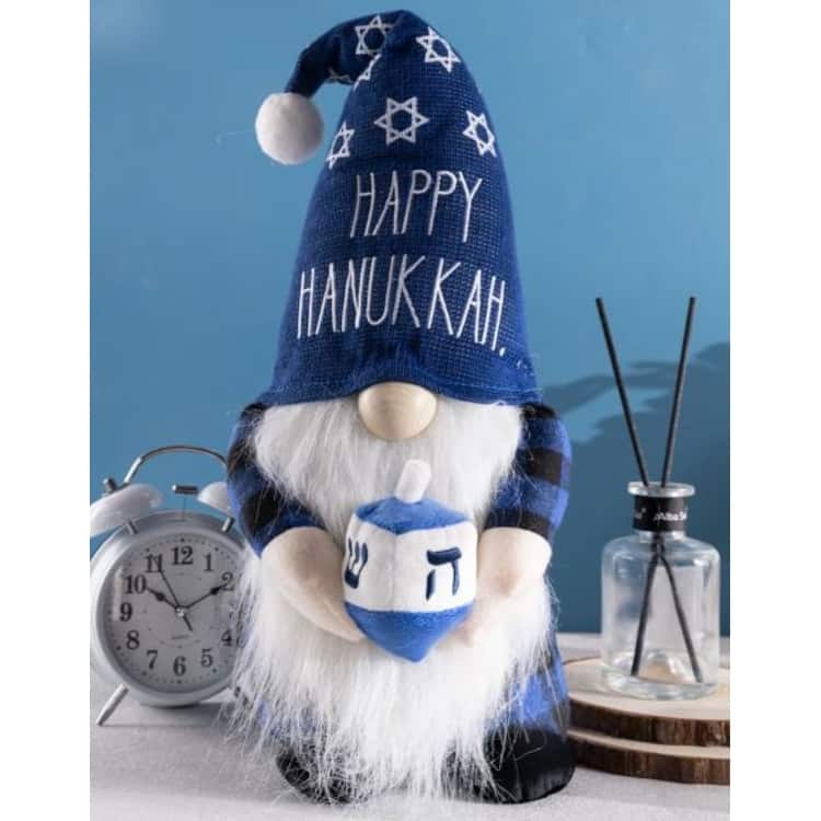 Rae Dunn HANUKKAH Themed Gnomes - HAPPY HANUKKAH v2