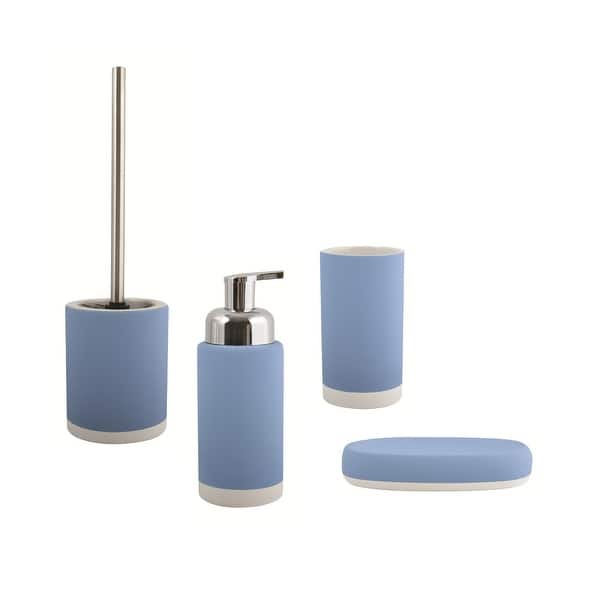 Shop 4 Piece Bathroom Accessories Set Msv France Cagliari Pastel