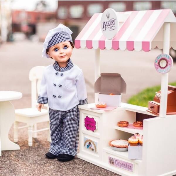 Shop 17 Piece Chef Set With Kitchen Baking Tools Doll Clothes