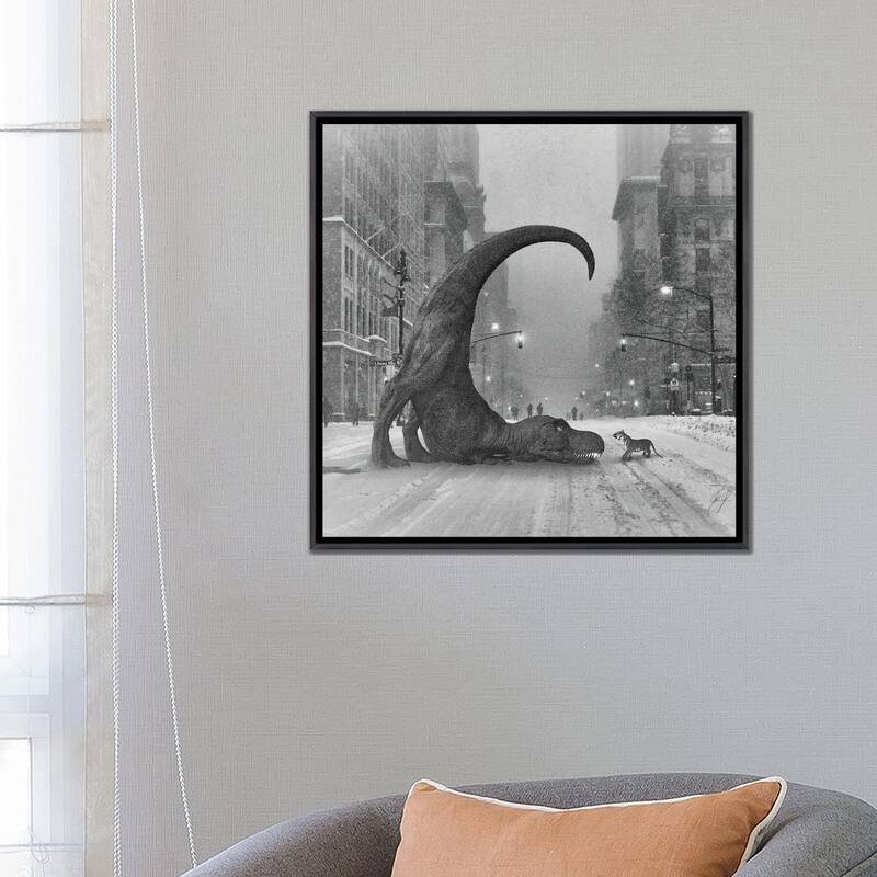 iCanvas "Wanna Play" by Kathrin Federer Framed