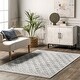preview thumbnail 1 of 21, Nuloom Jolan Moroccan Lattice Area Rug 4' x 6' - Light Blue