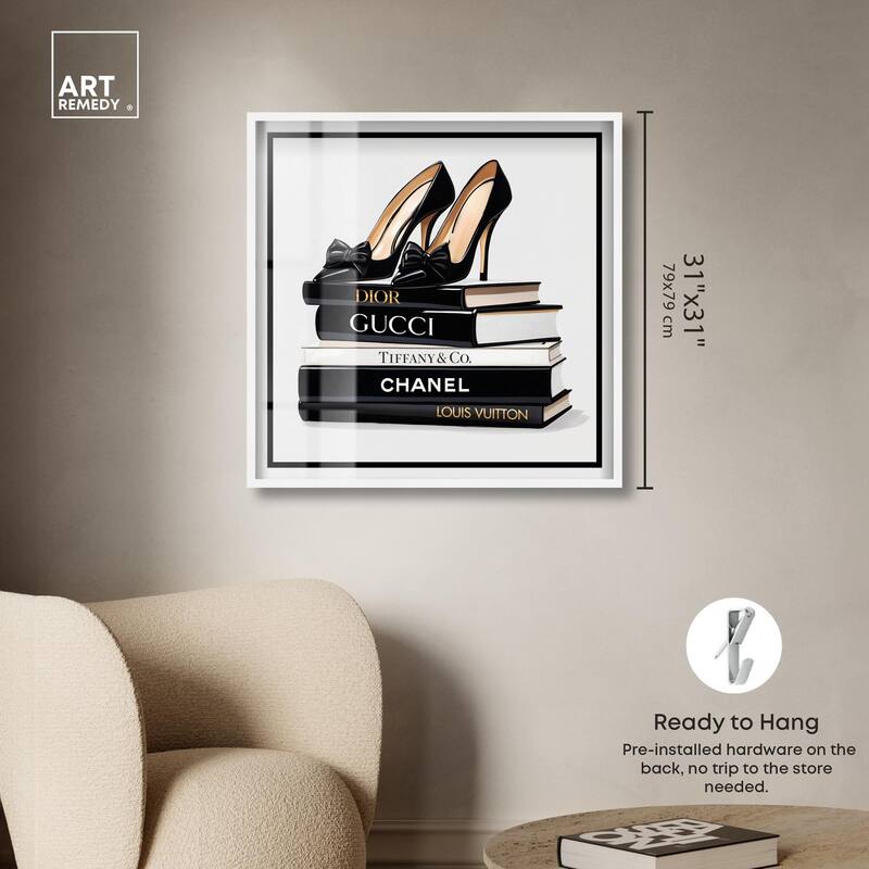 Ink Books and Heels Shadowbox by Art Remedy