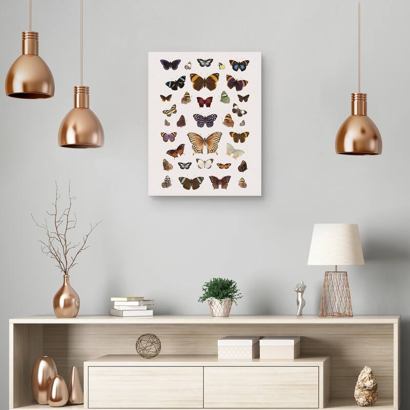 Papillons Harmony by The Drammis Collections Canvas Art Print