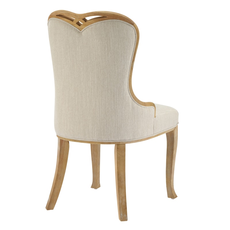 Christopher Knight Home - Evadne Rubberwood Wing Back Upholstered Dining Chair Set