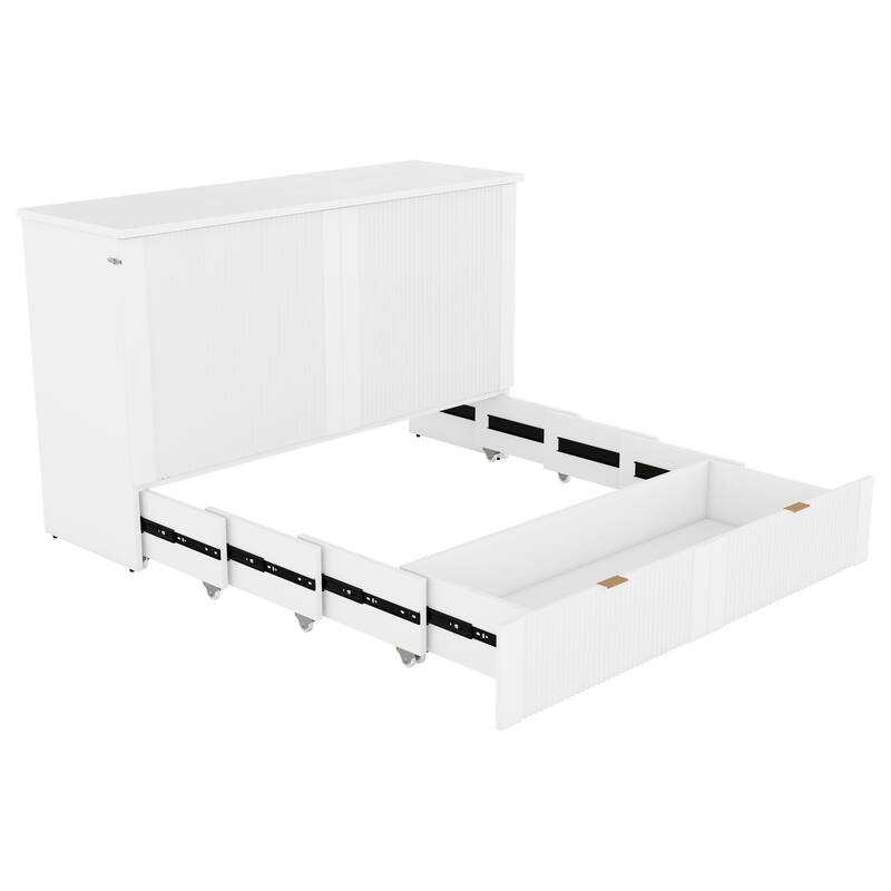 Murphy Bed Wall Bed with drawer and a set of Sockets & USB Ports