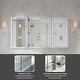 preview thumbnail 52 of 53, 56''/64''W X 30''H Recessed Or Surface Wall Mount Bathroom Medicine Cabinet With Adjustable Glass Shelves