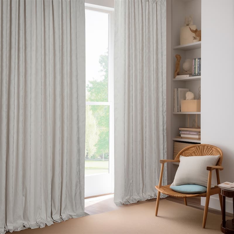 Exclusive Fabrics Geometric Cotton Craft Rod Pocket Sheer Curtains For Bedroom & Living Room Curtains Pair (2 Panels)