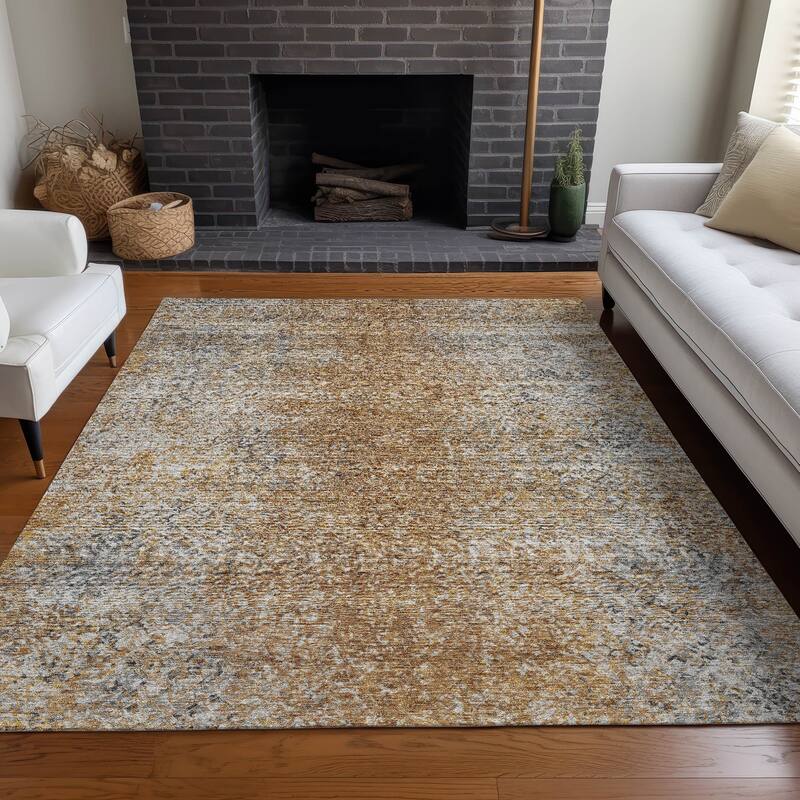 Premium Washable Super Soft Chic Ombre Mayfield Rug - Terracotta - 9' x 12' - Rectangle