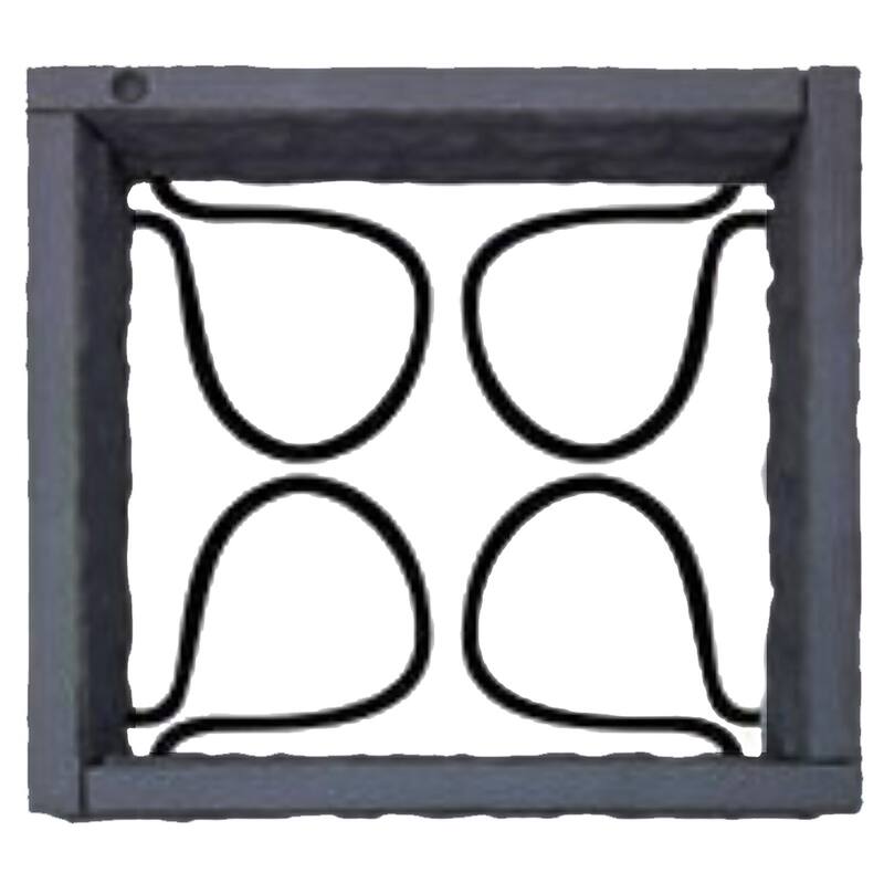 4' x 4' Faux Stone Self-Watering Raised Garden Bed