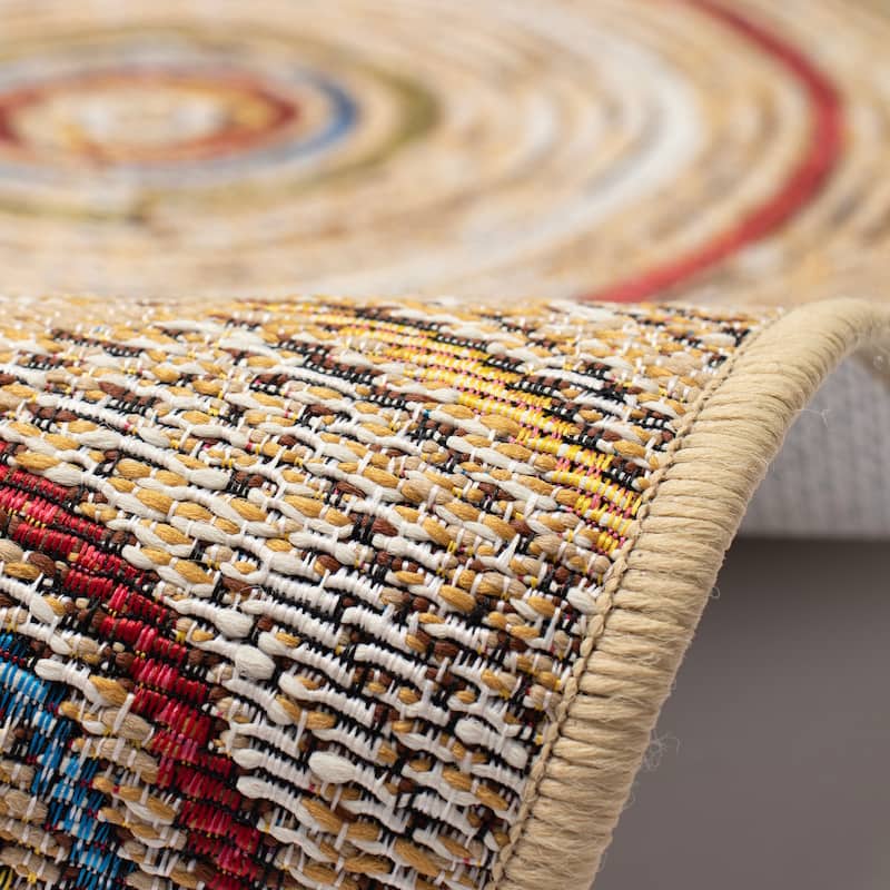 Liora Manne Esencia Basket Circles Indoor/Outdoor Mat