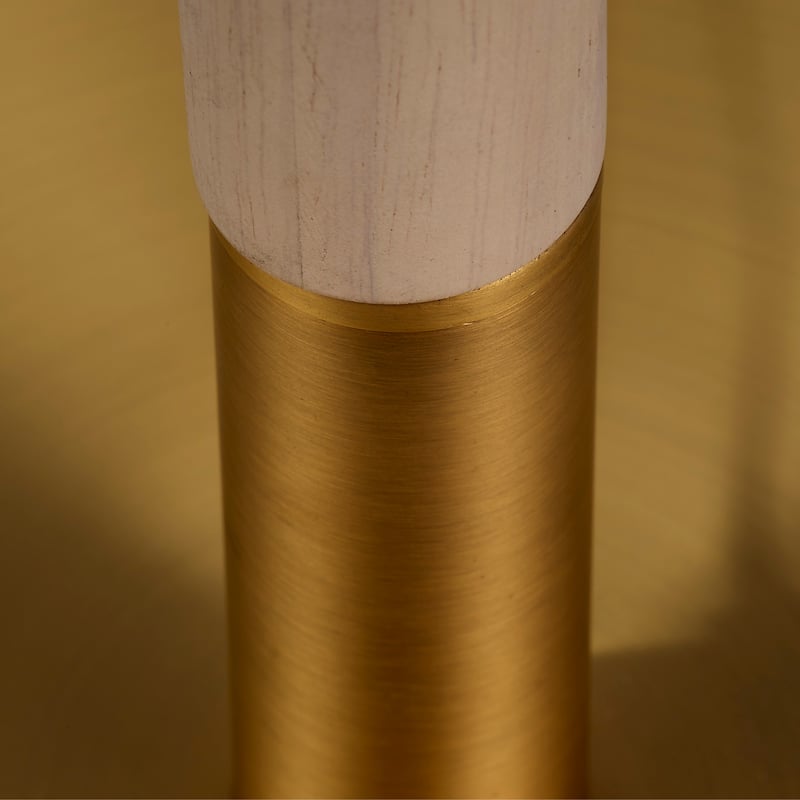 Jamie Young Merlin Metal and Wood 1-Light Floor Lamp