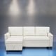 preview thumbnail 3 of 3, Modern Reversible Convertible Sleeper Sectional Sofa Bed - L-Shape with Storage Chaise, Wide Armrest and Durable Legs