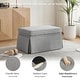 preview thumbnail 64 of 152, Rectangle Chenille Upholstered Storage Ottoman